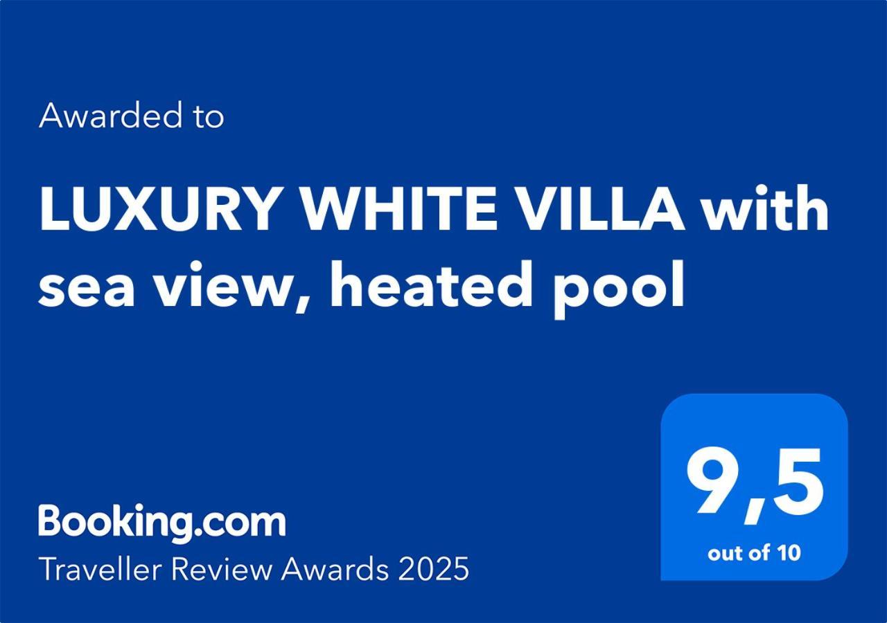 Luxury White Villa With Sea View, Heated Pool Costa Adeje  ภายนอก รูปภาพ
