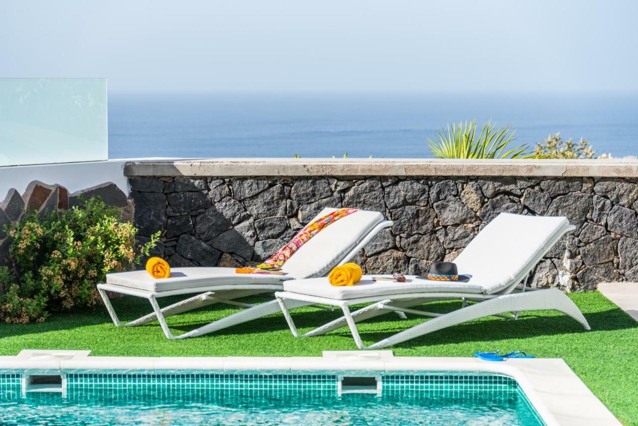 Luxury White Villa With Sea View, Heated Pool Costa Adeje  ภายนอก รูปภาพ